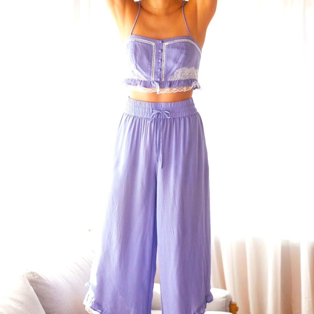 Anthropologie- The Joelene Wide Leg Lounge Set💜
